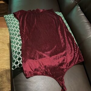NWT, burgundy bodysuit.  By New York and Company. Size XXL.